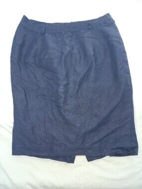 Navy Pencil Skirt